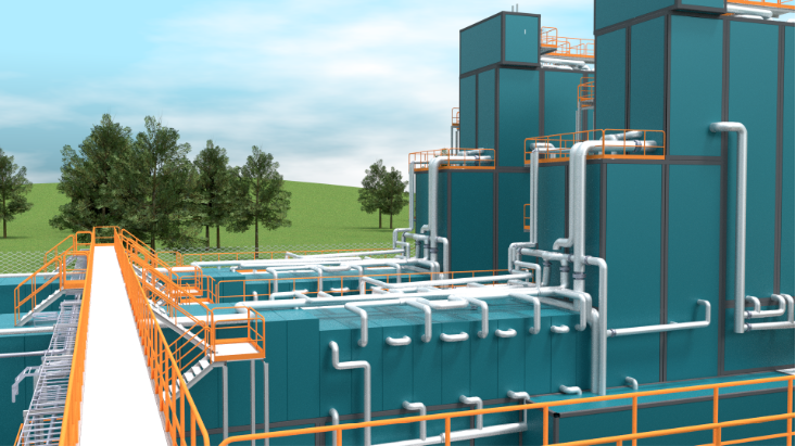 Platforms at wasteWOIMA power plant, automation and instrumentation engineering, WOIMA Corporation