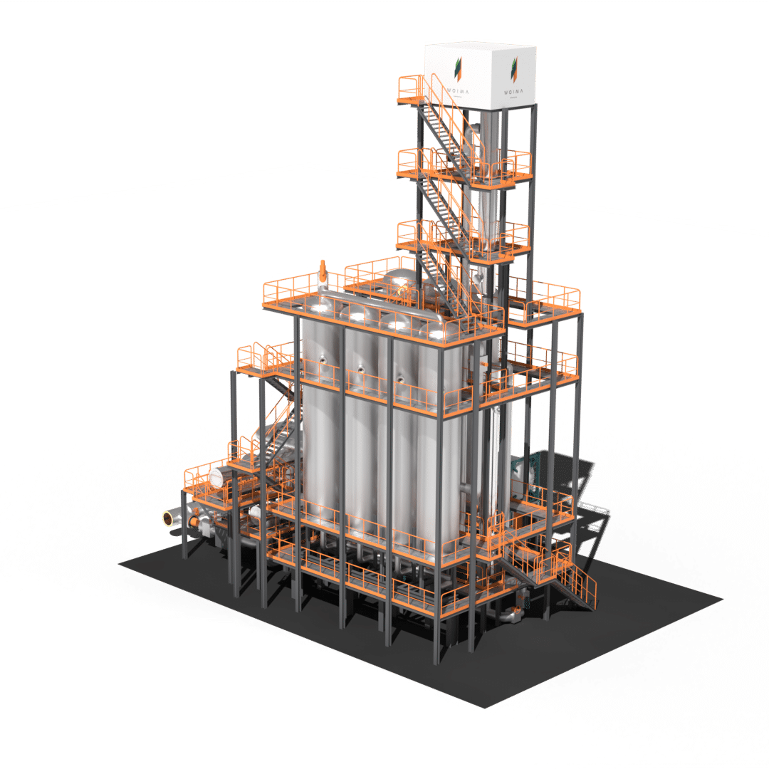 The ccWOIMA power plant solution. It is modular small-scale carbon capture solution.